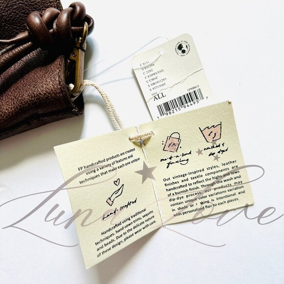 FREE PEOPLE Head Over Heels Tote / Shoulder Bag In Espresso NWT - Picture 10 of 10